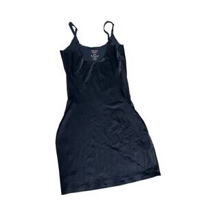 Assets by Spanx Black Bodycon Slip Dress Medium